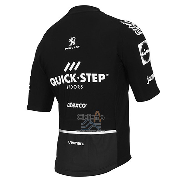Quick Step Floor Ropa Ciclismo Culotte Corto 2017 Mangas Cortas Quick Step Floors Negro